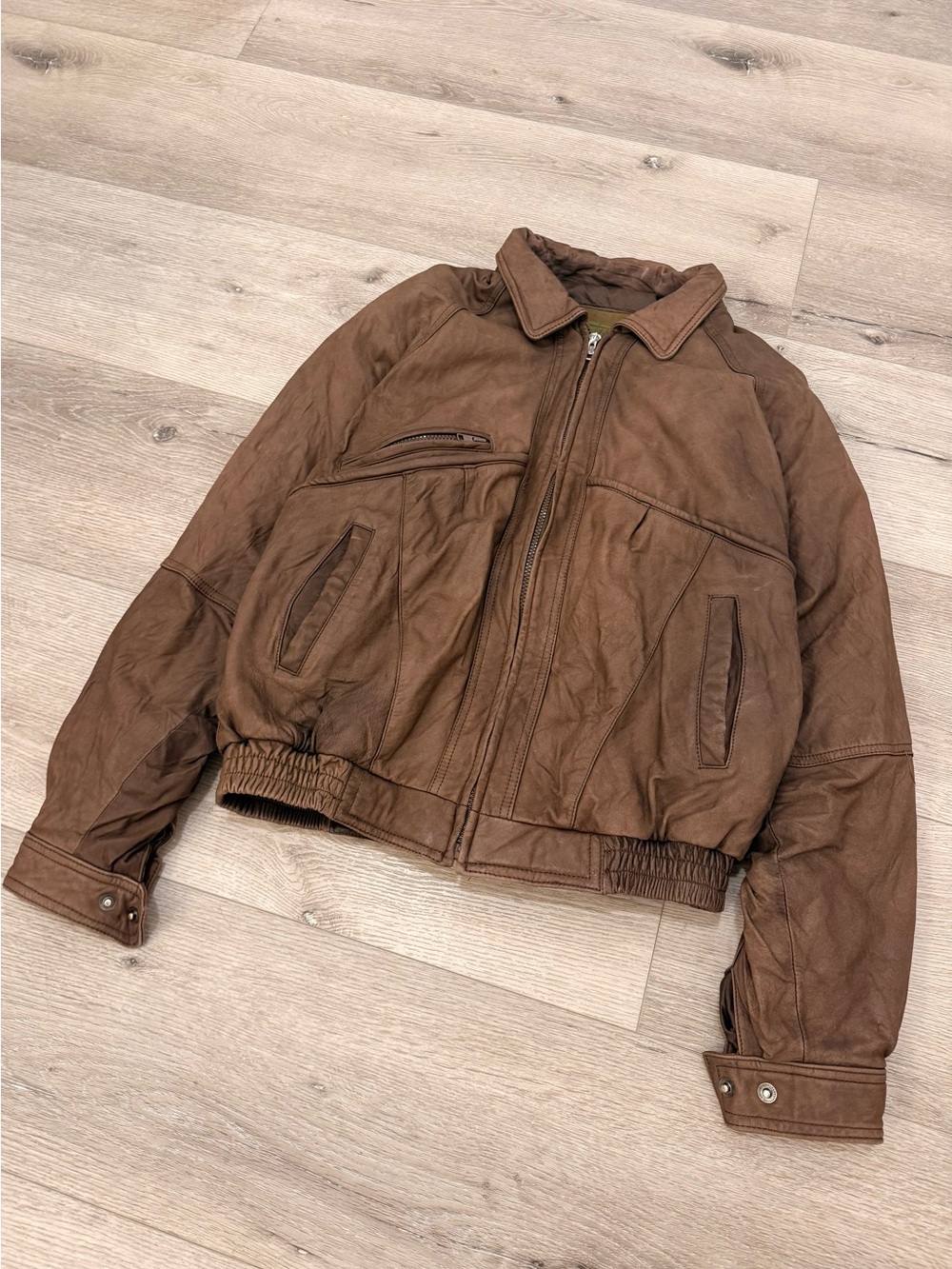Vintage Team Toyota Brown Bomber Racing Jacket Size M